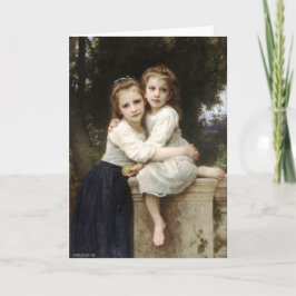 Two Sisters Vintage Fine Art by Bouguereau Card Karte