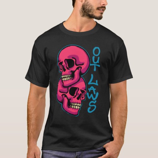 two Skull streetwear T-Shirt (Vorderseite)