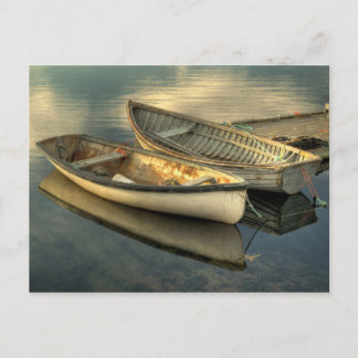 Two small boats in Peggy's Cove - Postcard Postkarte