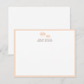 Two Smiling Clouds Nursery Note Card Mitteilungskarte (Vorne/Hinten)