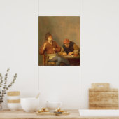 Two Smokers in an Interior, 1643 Poster (Küche)