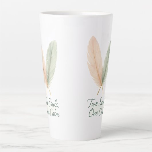 Two Souls, One Calm – Serenity Script Mug Milchtasse (Vorderseite)