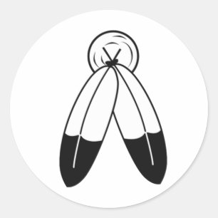 Two-Spirit-Flagge Runder Aufkleber