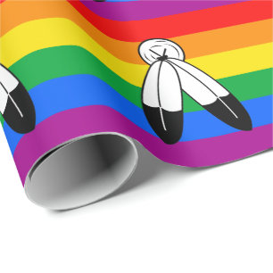 Two-Spirit-LGBTQ+-Stolzflagge Geschenkpapier