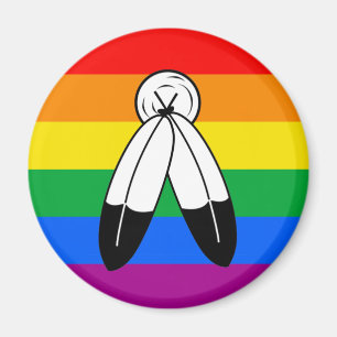 Two-Spirit-LGBTQ+-Stolzflagge Magnet