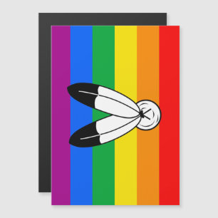 Two-Spirit-LGBTQ+-Stolzflagge Magneteinladung