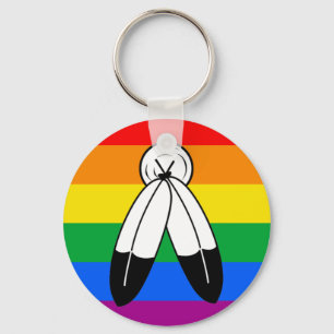 Two-Spirit-LGBTQ+-Stolzflagge Schlüsselanhänger