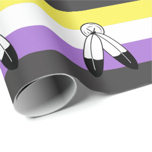 Two-Spirit Nonbinary-Stolzflagge Geschenkpapier