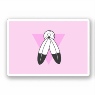 Two-Spirit Pink Triangle Flagge Aufkleber