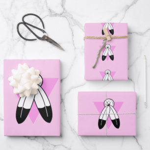 Two-Spirit Pink Triangle Flagge Geschenkpapier Set