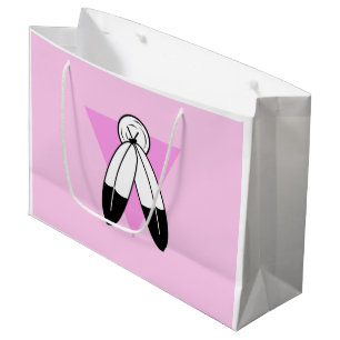 Two-Spirit Pink Triangle Flagge Große Geschenktüte