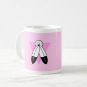 Two-Spirit Pink Triangle Flagge Kaffeetasse (Vorderseite Links)