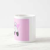 Two-Spirit Pink Triangle Flagge Kaffeetasse (Mittel)