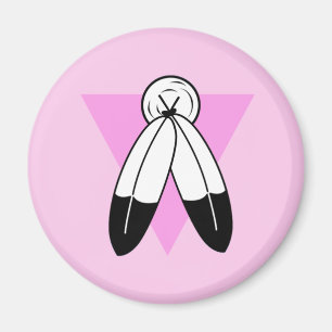 Two-Spirit Pink Triangle Flagge Magnet