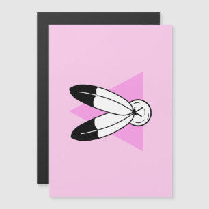 Two-Spirit Pink Triangle Flagge Magneteinladung