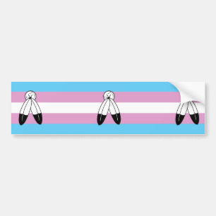 Two-Spirit-Trans-Pride-Flagge Autoaufkleber