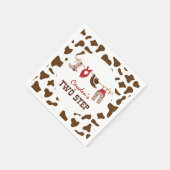 Two Step Rodeo Western Cowboy 2. Geburtstag Serviette (Ecke)