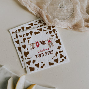 Two Step Rodeo Western Cowboy 2. Geburtstag Serviette