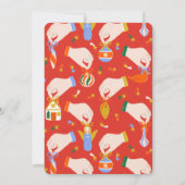 Two Sweet Christmas Cookies Cocoa Mug 2nd Birthday Einladung (Rückseite)