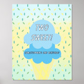 Two Sweet Ice Cream 2nd Birthday Foliendrucke (Vorderseite)