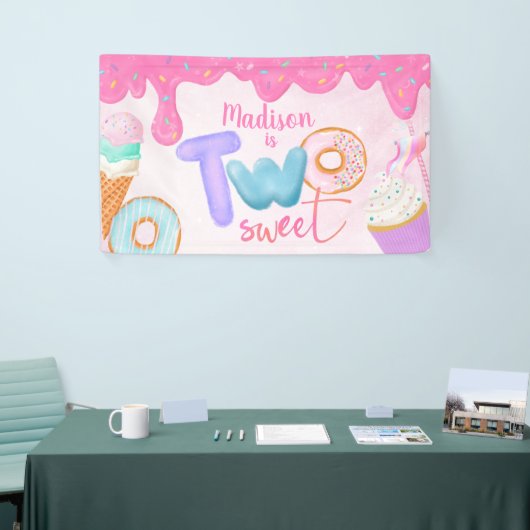 two sweet Pink Frosting Banner (Messeveranstaltung)