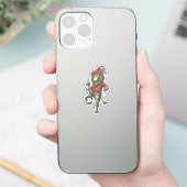 Two‑Tailed Lion Striker Aufkleber (Telefon)