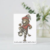Two‑Tailed Lion Striker Postkarte (Stehend Vorderseite)