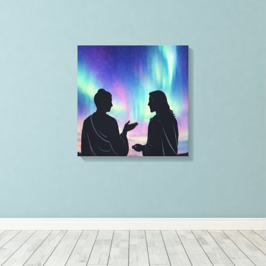 Two Teachers, One Silence Leinwanddruck (Insitu (Holzboden))