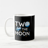 Two The Moon 2nd Planets Lover Birthday Space Rock Kaffeetasse (Links)