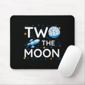 Two The Moon 2nd Planets Lover Birthday Space Rock Mousepad (Mit Mouse)