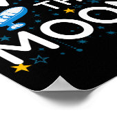 Two The Moon 2nd Planets Lover Birthday Space Rock Poster (Ecke)