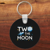 Two The Moon 2nd Planets Lover Birthday Space Rock Schlüsselanhänger (Vorderseite)