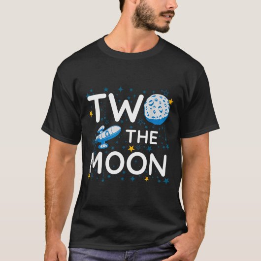 Two The Moon 2nd Planets Lover Birthday Space Rock T-Shirt (Vorderseite)