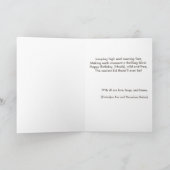 Two The Moon | Modern Space 2nd Birthday Décor Karte (Innenseite)