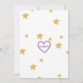 Two The Moon, Rocket 2nd Birthday Invitation Einladung (Rückseite)