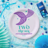 TWO The Sea Mermaid 2nd Second Birthday Party Pappteller (Party)