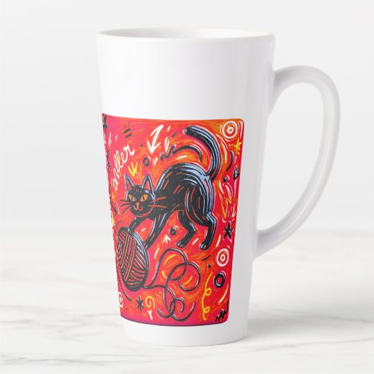 Two-Tone Black Cat Milchtasse (Rechts)