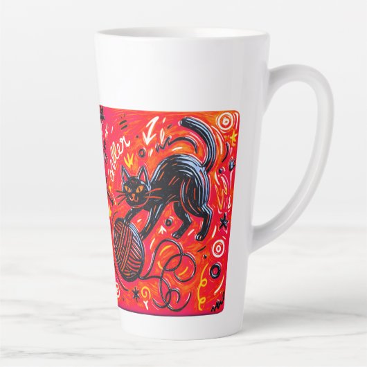 Two-Tone Cat Latte Milchtasse (Rechts)