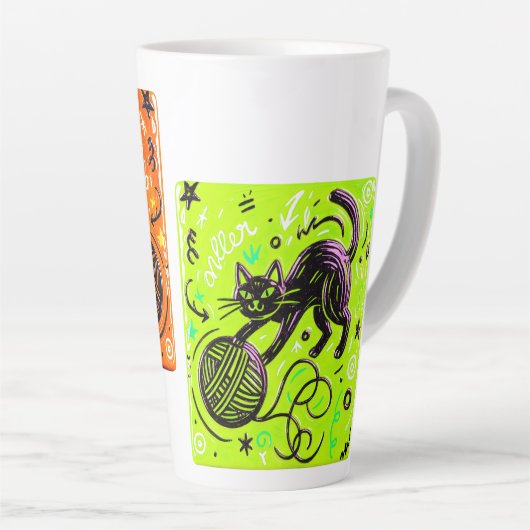 Two-Tone Cat Milchtasse (Rechte Ecke)