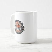 Two-Tone Custom Business Logo Branded Kaffeetasse (Vorderseite Links)