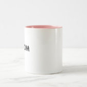 Two-Tone Custom PINK Mug Blank Template - 11oz. Zweifarbige Tasse (Mittel)