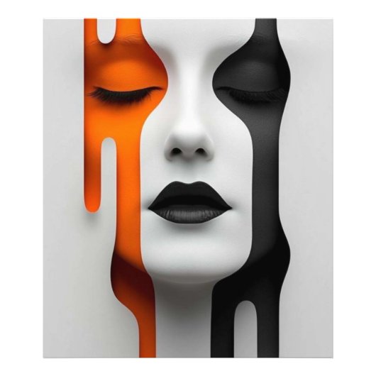 Two-Tone Face Fotodruck (Vorne)