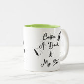 Two-tone Mug 11 oz (light green) Zweifarbige Tasse (VorderseiteRechts)