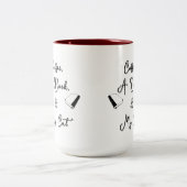 Two-tone Mug 15 oz (burgundy) Zweifarbige Tasse (Mittel)