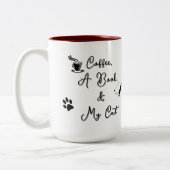 Two-tone Mug 15 oz (burgundy) Zweifarbige Tasse (Links)