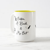 Two-tone Mug 15 oz (yellow) Zweifarbige Tasse (Vorderseite Links)