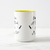 Two-tone Mug 15 oz (yellow) Zweifarbige Tasse (Mittel)