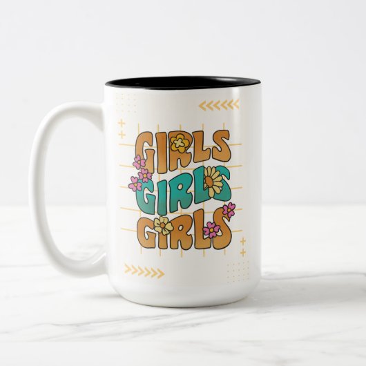 Two-Tone Mug, 15 oz Zweifarbige Tasse (Links)