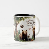 Two-Tone Mug Bear Strong Family Love Woodland Zweifarbige Tasse (VorderseiteRechts)