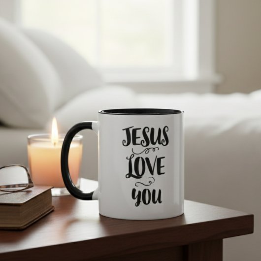 Two-Tone Mug - Jesus Love You Tasse